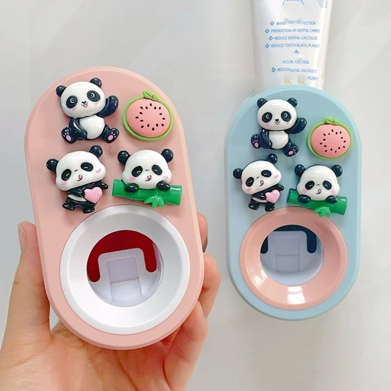 Automatic Toothpaste Dispenser  Toothbrush Holder - Wall-Mount Squeezer for Bathroom - ZOOMNSTORE