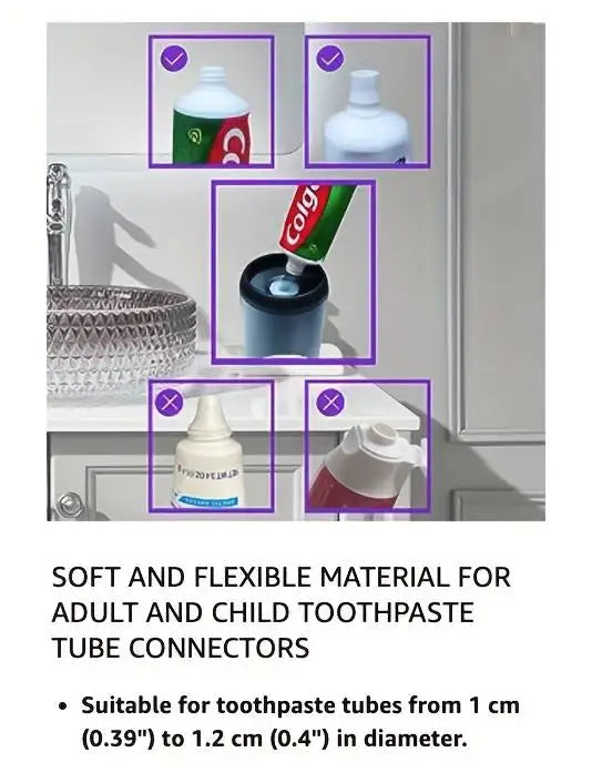 Automatic Toothpaste Dispenser  Toothbrush Holder - Wall-Mount Squeezer for Bathroom - ZOOMNSTORE