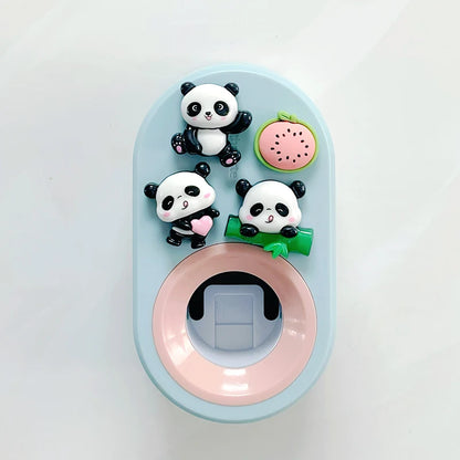 Automatic Toothpaste Dispenser  Toothbrush Holder - Wall-Mount Squeezer for Bathroom - ZOOMNSTORE