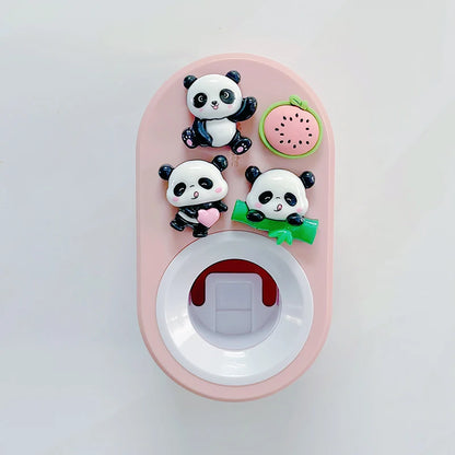 Automatic Toothpaste Dispenser  Toothbrush Holder - Wall-Mount Squeezer for Bathroom - ZOOMNSTORE