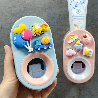 Automatic Wall-Mounted Toothpaste Dispenser - Dustproof Bathroom Accessory - ZOOMNSTORE