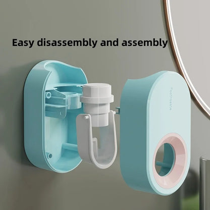 Automatic Wall-Mounted Toothpaste Dispenser - Dustproof Bathroom Accessory - ZOOMNSTORE