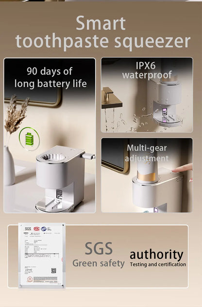 Automatic Wall-Mounted Toothpaste Squeezer - Electric Bathroom Accessory for Kids  Adults - ZOOMNSTORE