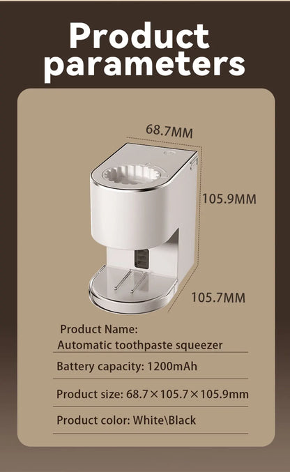 Automatic Wall-Mounted Toothpaste Squeezer - Electric Bathroom Accessory for Kids  Adults - ZOOMNSTORE