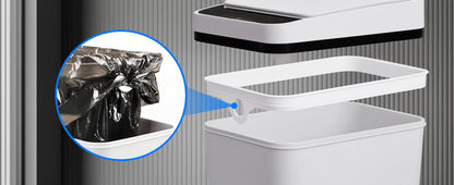 Automatic Trash Can - 2 Pack Motion Sensor Bin with Odor Sealing Lid & Silent Close - ZOOMNSTORE
