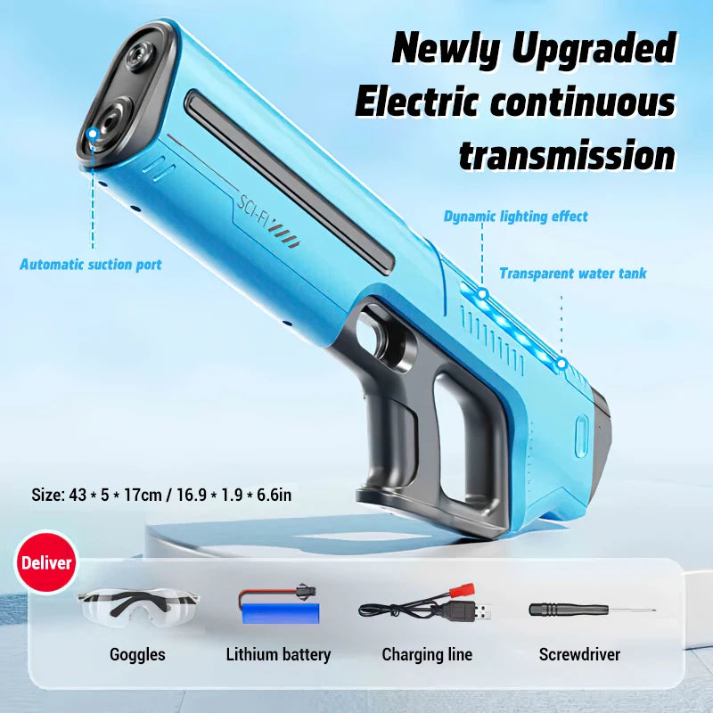 Electric Water Gun - Large Capacity Automatic Summer Toy for Kids - ZOOMNSTORE