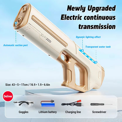 Electric Water Gun - Large Capacity Automatic Summer Toy for Kids - ZOOMNSTORE