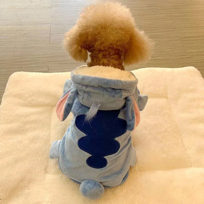 Autumn Winter Pet Clothing - Warm Cotton Cat and Dog Outfit - ZOOMNSTORE
