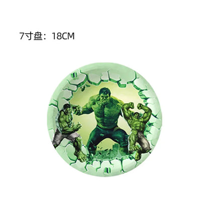 Avengers Hulk Birthday Party Supplies - Superhero Cups Plates Napkins Balloons - ZOOMNSTORE