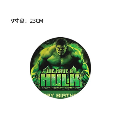 Avengers Hulk Birthday Party Supplies - Superhero Cups Plates Napkins Balloons - ZOOMNSTORE