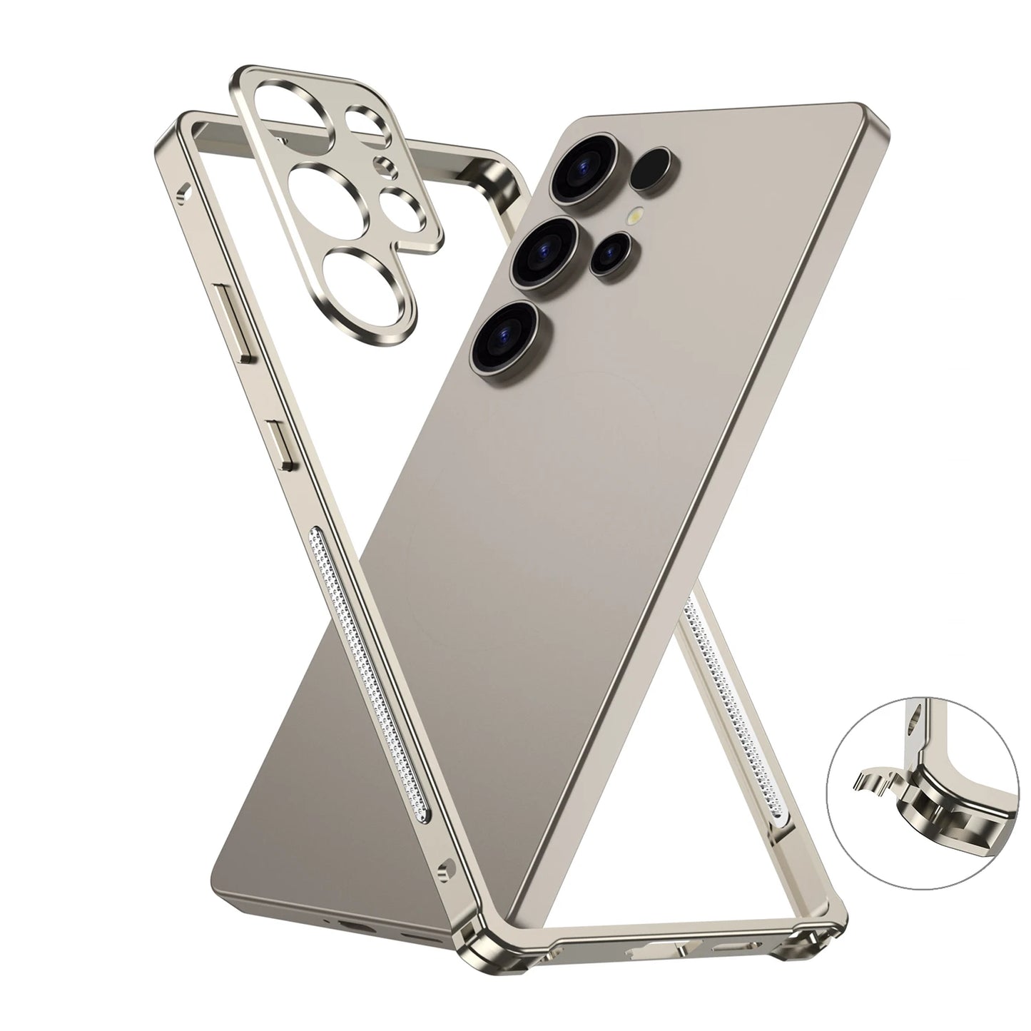 Aviation Aluminum Bumper Case for Samsung Galaxy S25S24S23 Ultra - Shockproof Metal Lens Cover - ZOOMNSTORE