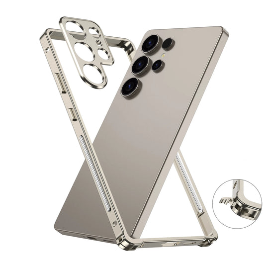 Aviation Aluminum Bumper Case for Samsung Galaxy S25S24S23 Ultra - Shockproof Metal Lens Cover - ZOOMNSTORE