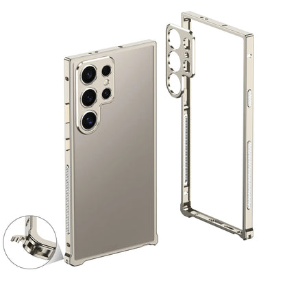 Aviation Aluminum Bumper Case for Samsung Galaxy S25S24S23 Ultra - Shockproof Metal Lens Cover - ZOOMNSTORE