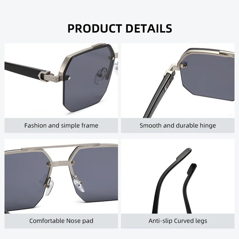 Trendy Aviator Sunglasses - Retro Metal Driving Eyewear UV400 for Men  Women - ZOOMNSTORE