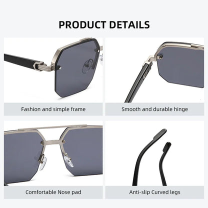Trendy Aviator Sunglasses - Retro Metal Driving Eyewear UV400 for Men  Women - ZOOMNSTORE