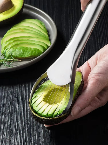 Avocado Knife Gadget – Stainless Steel Fruit Slicer & Kitchen Cutter Tool - ZOOMNSTORE