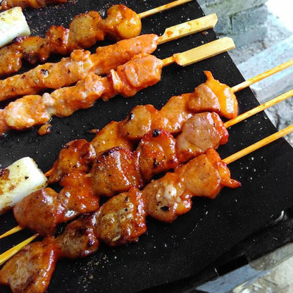 BBQ Grill Mat - Non Stick Heat Resistant Grill Baking Sheet for Outdoor BBQ - ZOOMNSTORE