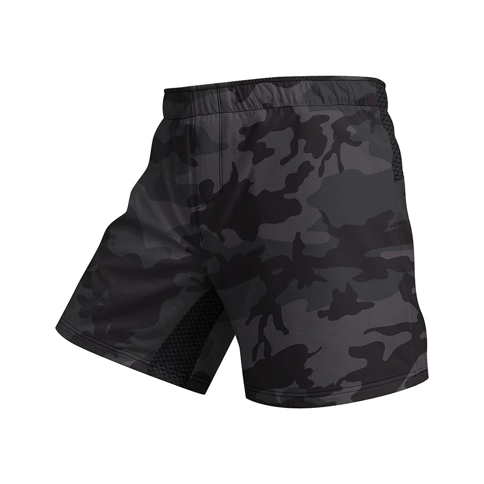 Mens Black No Gi BJJ Jiu Jitsu Set - MMA Shorts  Compression Rashguard - ZOOMNSTORE