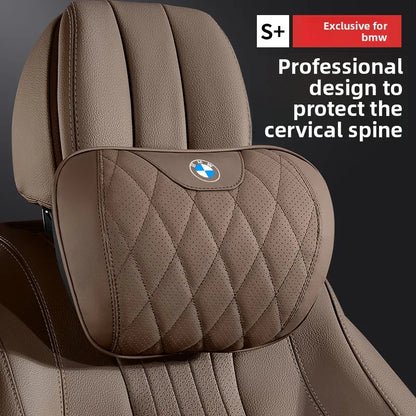 BMW Car Neck Pillow - Memory Foam Car Headrest Cushion | Waist Support Pillow - ZOOMNSTORE
