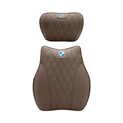 BMW Car Neck Pillow - Memory Foam Car Headrest Cushion | Waist Support Pillow - ZOOMNSTORE