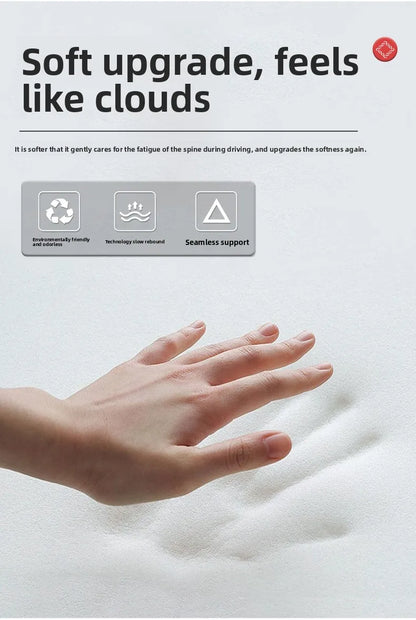 BMW Car Neck Pillow - Memory Foam Car Headrest Cushion | Waist Support Pillow - ZOOMNSTORE