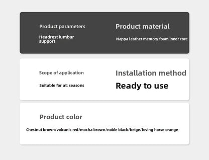 BMW Car Neck Pillow - Memory Foam Car Headrest Cushion | Waist Support Pillow - ZOOMNSTORE