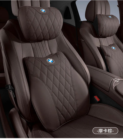 BMW Car Neck Pillow - Memory Foam Car Headrest Cushion | Waist Support Pillow - ZOOMNSTORE