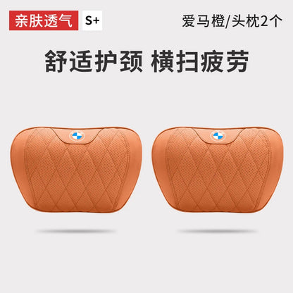 BMW Car Neck Pillow - Memory Foam Car Headrest Cushion | Waist Support Pillow - ZOOMNSTORE