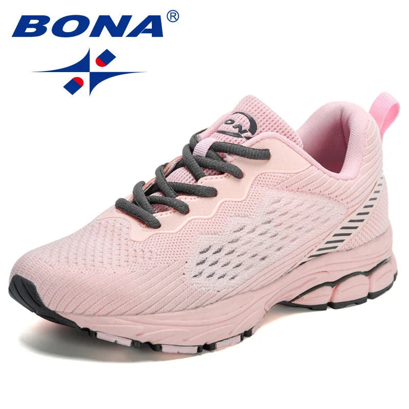 BONA Womens Classic Sneakers - Breathable Casual Running Shoes - ZOOMNSTORE