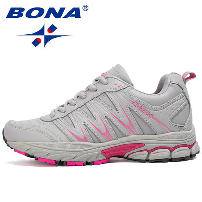 BONA Womens Running Shoes - Comfortable Lace-Up Athletic Sneakers for Jogging and Walking - ZOOMNSTORE