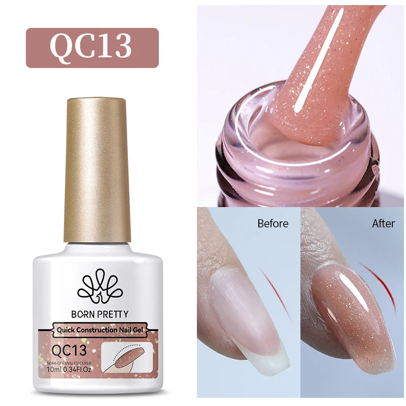 BORN PRETTY Gel Nail Polish Set - Super Top Coat  Base Gel 10ml Semi-Permanent Varnish - ZOOMNSTORE