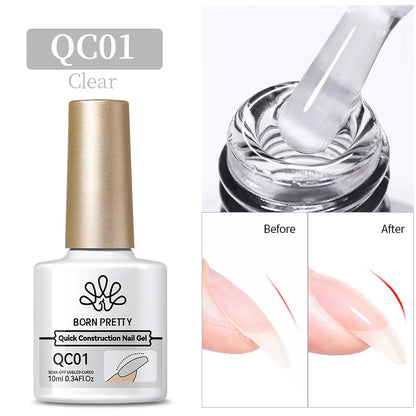 BORN PRETTY Gel Nail Polish Set - Super Top Coat  Base Gel 10ml Semi-Permanent Varnish - ZOOMNSTORE
