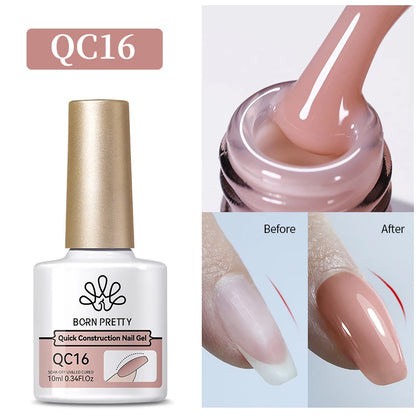 BORN PRETTY Gel Nail Polish Set - Super Top Coat  Base Gel 10ml Semi-Permanent Varnish - ZOOMNSTORE