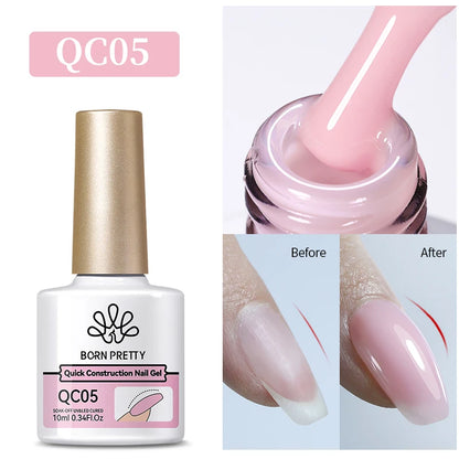 BORN PRETTY Gel Nail Polish Set - Super Top Coat  Base Gel 10ml Semi-Permanent Varnish - ZOOMNSTORE