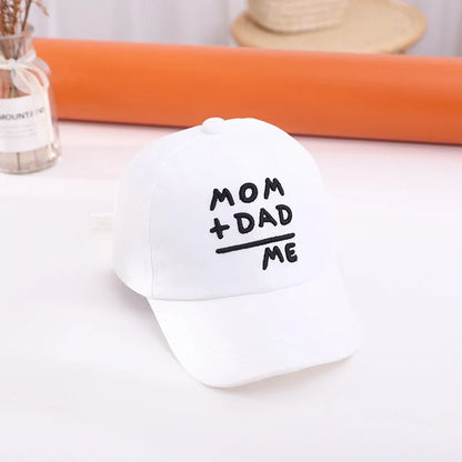 Letter Embroidery Baby Baseball Cap Solid Color Adjustable Toddler Boys Girls Snapback Hat Casual Kids Cotton Duck Tongue Caps - ZOOMNSTORE