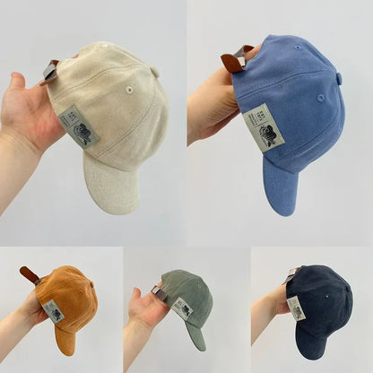 Baby Baseball Hat Kids Boys Sun Protection Cap Spring Summer Baby Sun Hat Soft Children Peaked Cap Infant Adjustable Visor Cap - ZOOMNSTORE