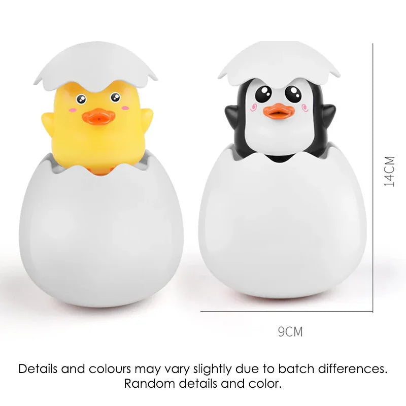 Cute Duck Penguin Egg Water Spray Toy - Kids Bathing Shower Sprinkler - ZOOMNSTORE