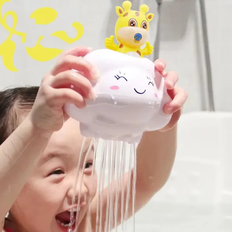 Baby Bath Toy - Cute Water Spraying Clouds Shower Toy for Kids - ZOOMNSTORE