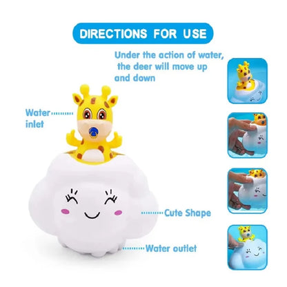 Baby Bath Toy - Cute Water Spraying Clouds Shower Toy for Kids - ZOOMNSTORE