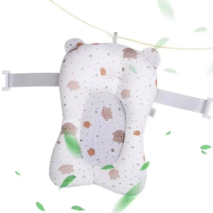 Baby Shower Bath Tub Pad Non-Slip Newborn Bathtub Mat Safety Nursing Foldable Support Comfort Body Cushion Mat Pillow Cartoon - ZOOMNSTORE