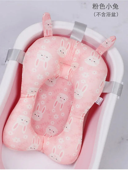 Baby Shower Bath Tub Pad Non-Slip Newborn Bathtub Mat Safety Nursing Foldable Support Comfort Body Cushion Mat Pillow Cartoon - ZOOMNSTORE