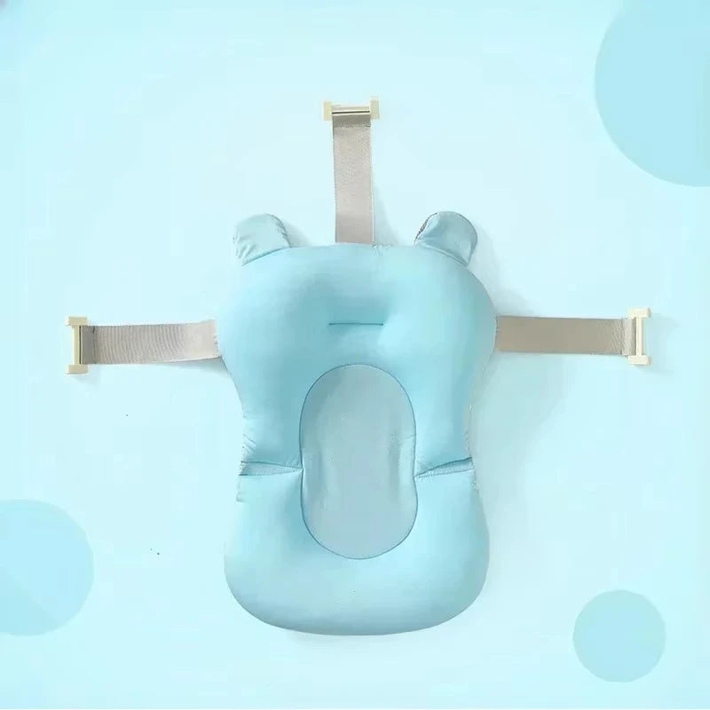 Baby Shower Bath Tub Pad Non-Slip Newborn Bathtub Mat Safety Nursing Foldable Support Comfort Body Cushion Mat Pillow Cartoon - ZOOMNSTORE