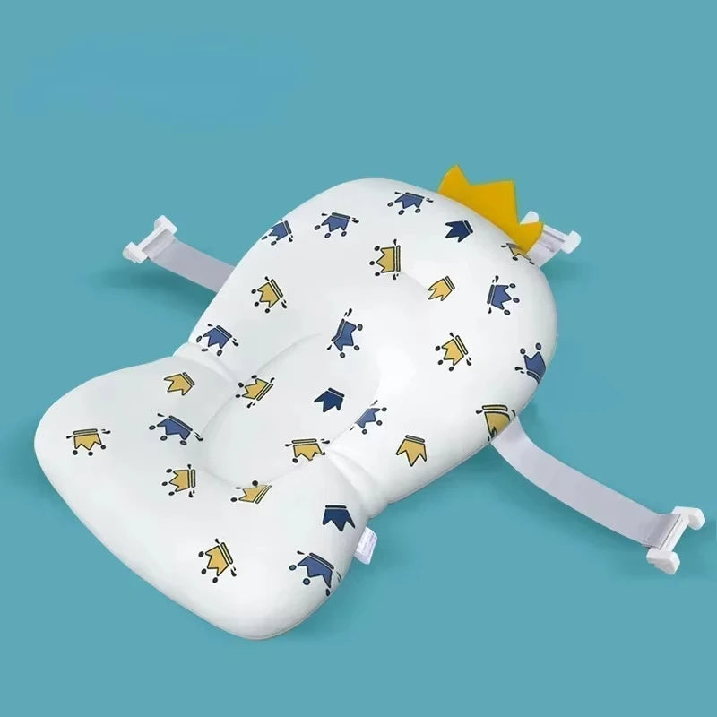 Baby Shower Bath Tub Pad Non-Slip Newborn Bathtub Mat Safety Nursing Foldable Support Comfort Body Cushion Mat Pillow Cartoon - ZOOMNSTORE