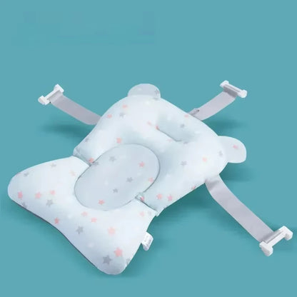 Baby Shower Bath Tub Pad Non-Slip Newborn Bathtub Mat Safety Nursing Foldable Support Comfort Body Cushion Mat Pillow Cartoon - ZOOMNSTORE