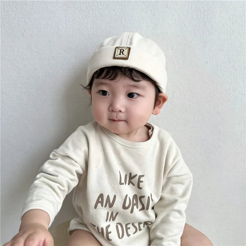 Baby Dome Melon Skullies Beanie Cap Children Soild Color Brimless Landlord Hat Kids Skullcap Korean Fashion Boy Girl Bonnet 아기모자 - ZOOMNSTORE