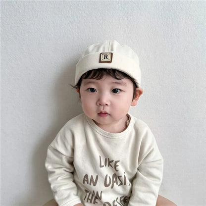 Baby Dome Melon Skullies Beanie Cap Children Soild Color Brimless Landlord Hat Kids Skullcap Korean Fashion Boy Girl Bonnet 아기모자 - ZOOMNSTORE