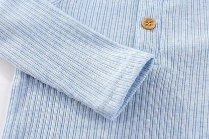 Baby Bodysuit Cotton - Newborn Onesies 3 Pcs Long Sleeve Soft Infant Bodysuits - ZOOMNSTORE