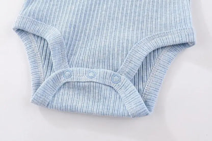 Baby Bodysuit Cotton - Newborn Onesies 3 Pcs Long Sleeve Soft Infant Bodysuits - ZOOMNSTORE