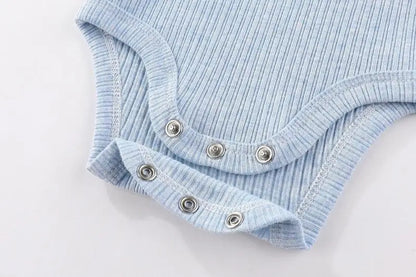 Baby Bodysuit Cotton - Newborn Onesies 3 Pcs Long Sleeve Soft Infant Bodysuits - ZOOMNSTORE