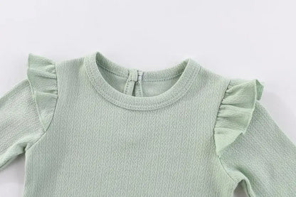 Baby Bodysuit Cotton - Newborn Onesies 3 Pcs Long Sleeve Soft Infant Bodysuits - ZOOMNSTORE